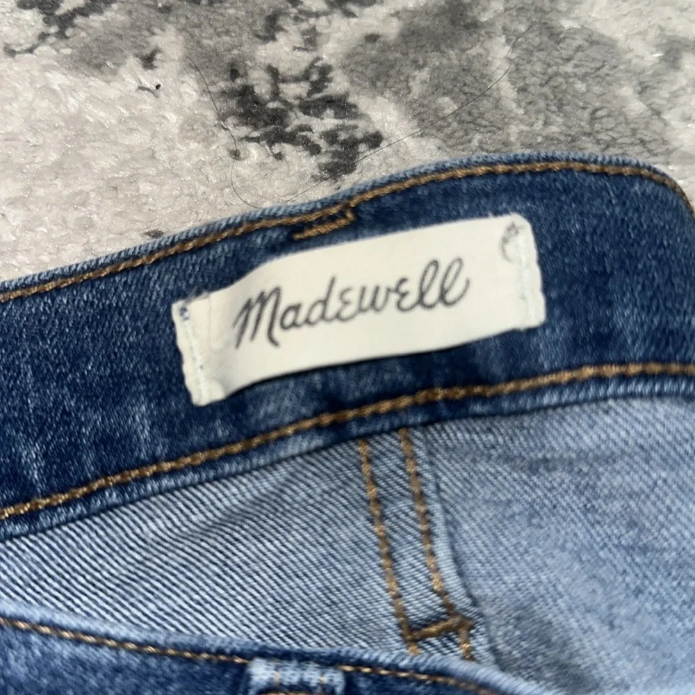 Madewell Women's high rise buttonbfly Skinny Jeans in Deep Blue